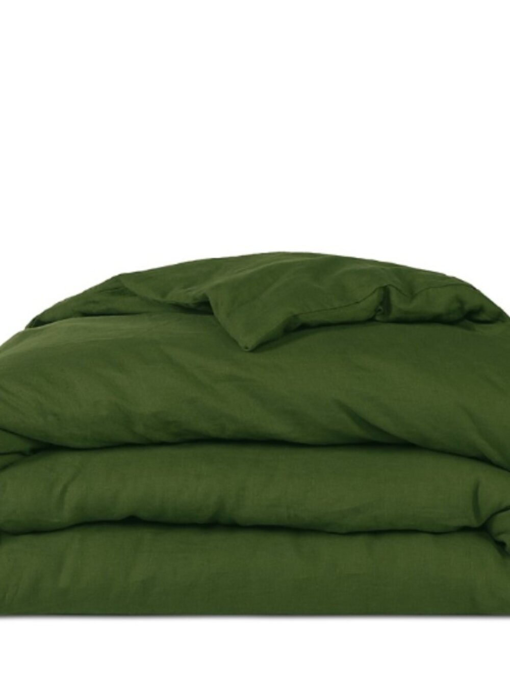 Aqua Linen Duvet Cover Set, Full/Queen